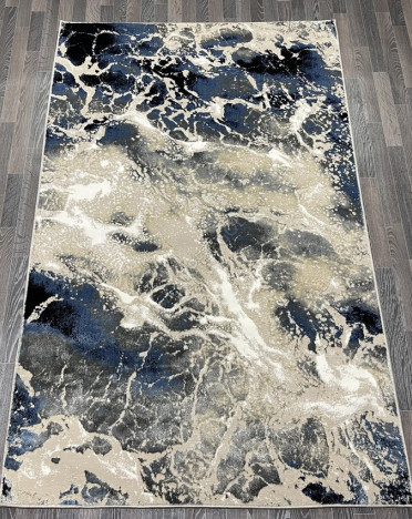 Ковер турецкий 40697A AURA (Акрил, бежевый, синий)