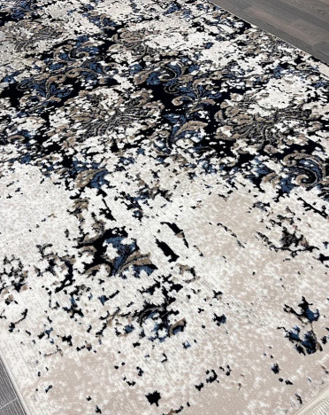 Ковер турецкий 40640A AURA (Акрил, бежевый, синий)