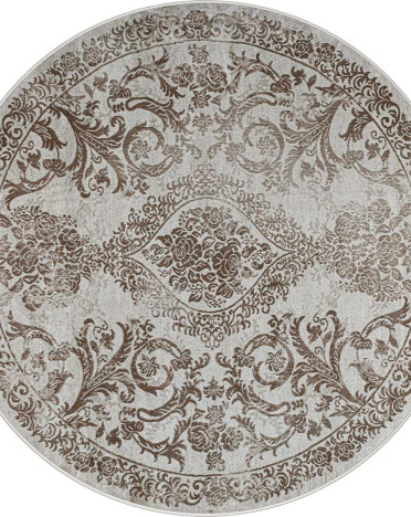 Ковер российский 36932J Rimma Lux круглый (Хит-сет, бежевый)