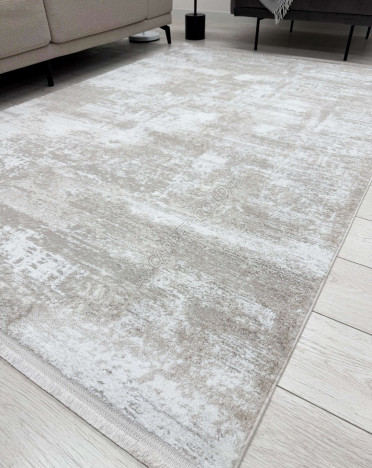 Ковер турецкий MR167A Аврелия (Полиэстер, бежевый)