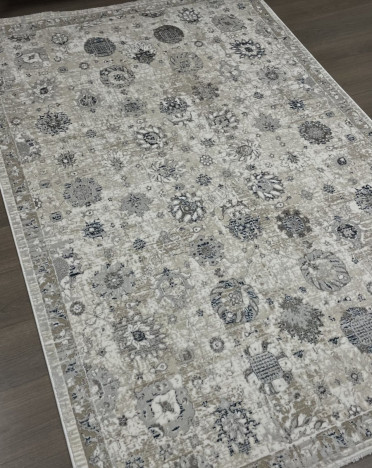 Ковер 9312A - S.WHITE / P.BLUE - Прямоугольник - коллекция LILY